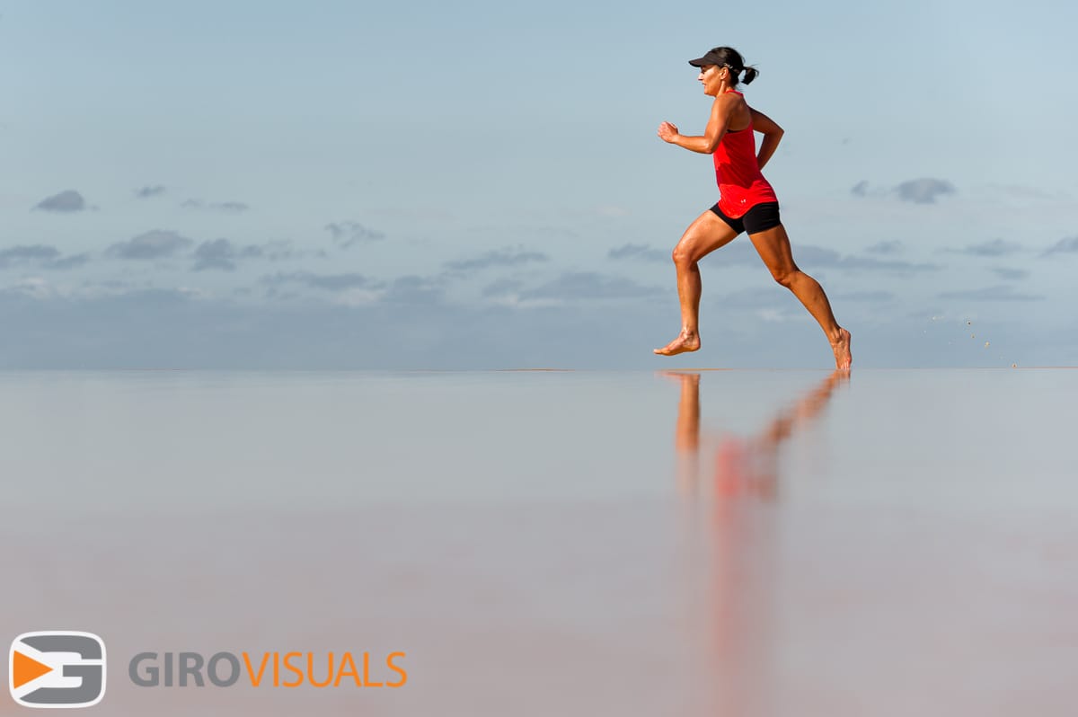 Beach running is great training in the soft sand and provides a clean unobstructed path to reflect on your goals.