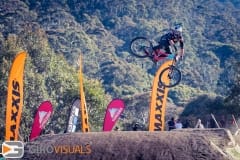 Brook Macdonald competing in the Whip Wars event of the 2018 Thredbo Cannonball MTB Festival.